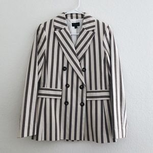 Topshop Striped Blazer